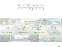 Tablet Screenshot of highlandsproperty.com.au